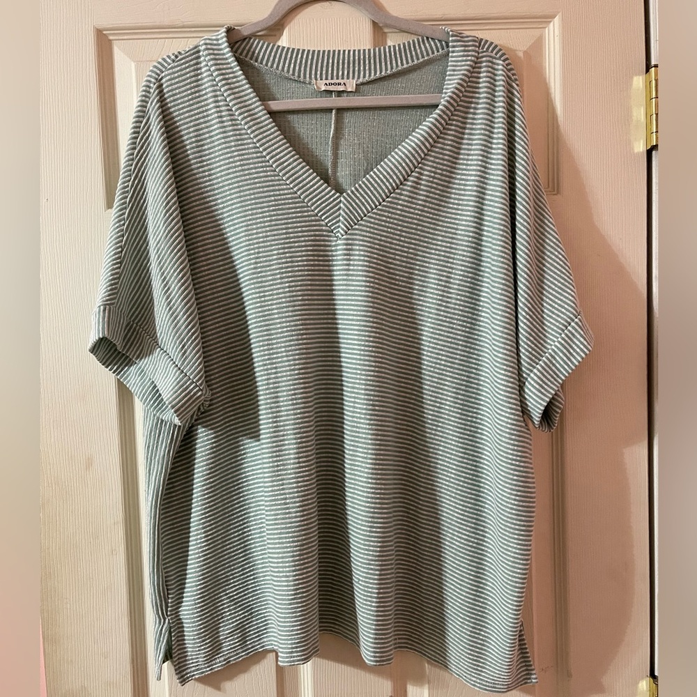 Oversized Striped Blouse